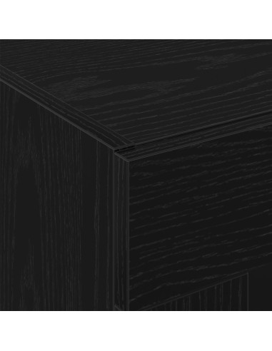 Armadietto a muro Rovere Nero 69,5 x 34 x 90 cm