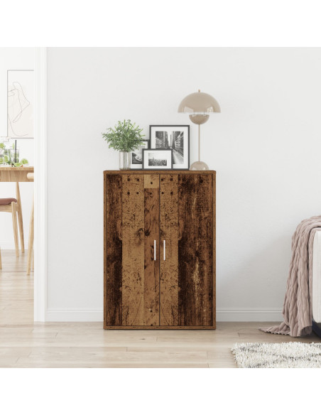 Credenza Legno Vecchio 60x31x84 cm Legno Ingegnerizzato
