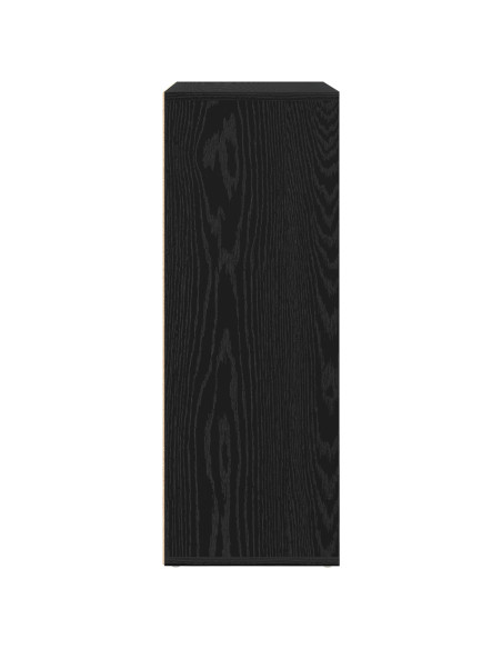 Mobile Nero Rovere 60x31x84 cm Legno ingegnerizzato