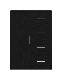 Credenza Rovere Nero 60 x 31 x 84 cm Legno multistrato 2