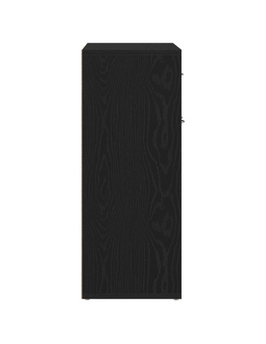 Credenza Rovere Nero 60 x 30 x 75 cm Legno multistrato