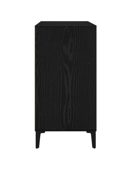 Sideboard Nero Quercia  103,5x35x70 cm in Legno ingegnerizzato