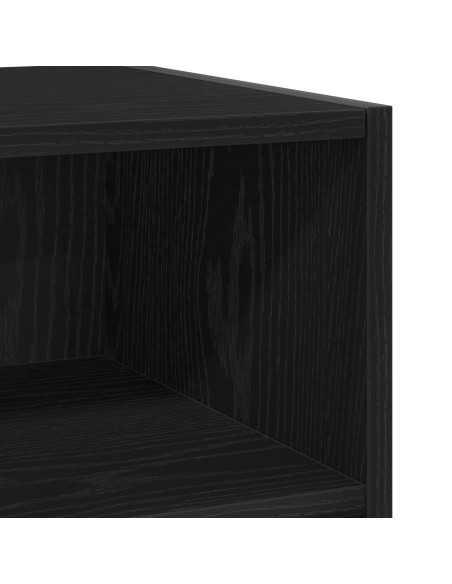 Mobile da soggiorno  Nero Rovere 57x35x70 cm in legno ingegnerizzato