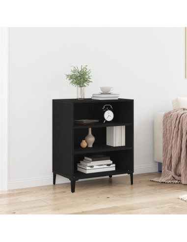 Credenza Rovere Nero 57 x 35 x 70 cm Legno multistrato