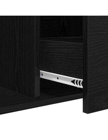 Credenza Rovere Nero 104 x 35 x 70 cm Legno multistrato