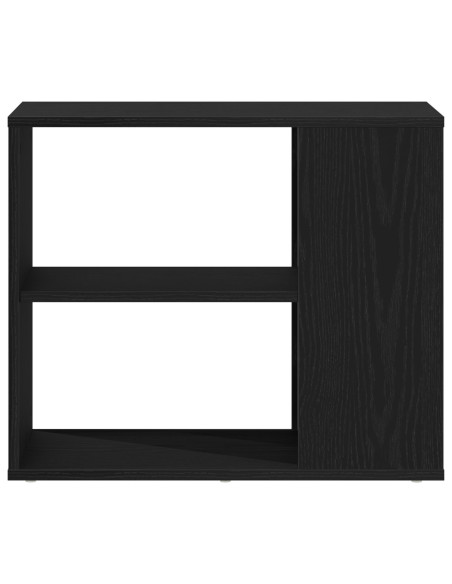 Credenza  Nera in Quercia 60x30x50 cm in Legno Ingegnerizzato