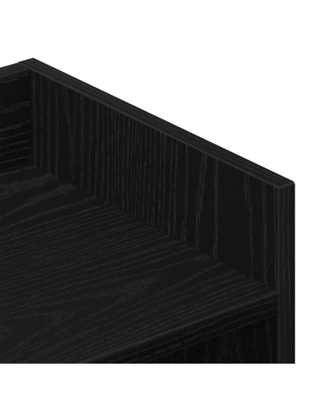 Mobile TV  Nero Rovere 105x30x70 cm in Legno Ingegnerizzato