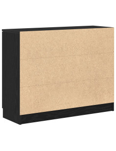 Credenza Rovere Nero 90,5 x 30 x 70 cm Legno multistrato 2
