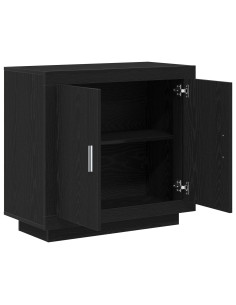 Credenza Rovere Nero 80 x 40 x 75 cm Legno multistrato 2