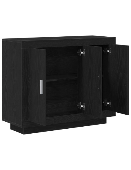 Mobile TV  Nero Rovere 92x35x75 cm in Legno Ingegnerizzato