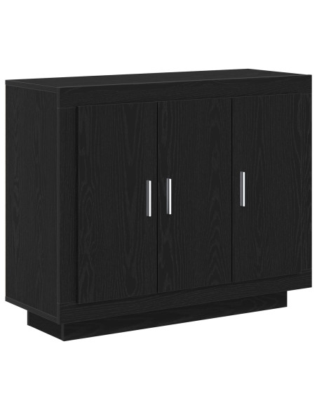 Mobile TV  Nero Rovere 92x35x75 cm in Legno Ingegnerizzato