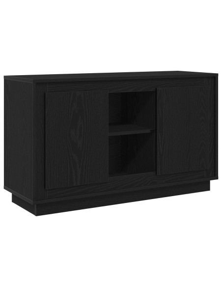 Buffet  Nero Rovere 102x35x60 cm Legno ingegnerizzato