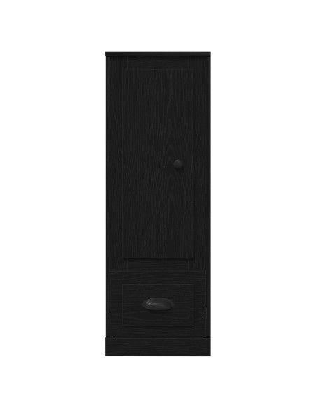 Highboard Nero Quercia 36x35,5x103,5 cm Legno ingegnerizzato