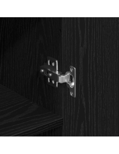 Credenza Rovere Nero 69,5 x 34 x 90 cm Legno multistrato