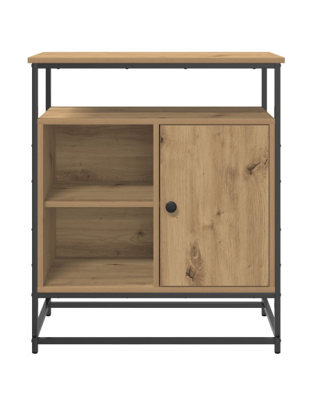 Sideboard Artisan Quercia 69x35x80 cm Legno ingegnerizzato e Acciaio