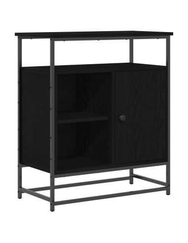 Credenza Rovere Nero 69 x 35 x 80 cm Legno multistrato