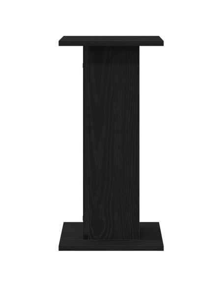 Supporti per altoparlanti  2 pezzi Rovere Nero 30x30x60 cm Legno ingegnerizzato
