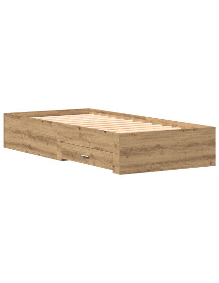 Struttura Letto  Artisan Rovere 90x190 cm Legno Ingegnerizzato