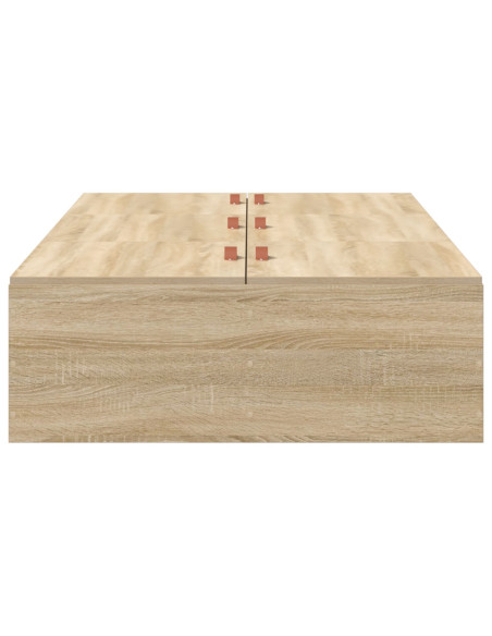 Struttura letto con contenitore Rovere Sonoma 90 x 200 cm