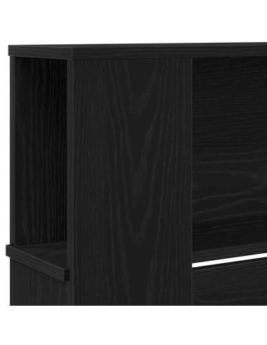 Testata del letto Rovere Nero 220 x 18,5 x 102,5 cm
