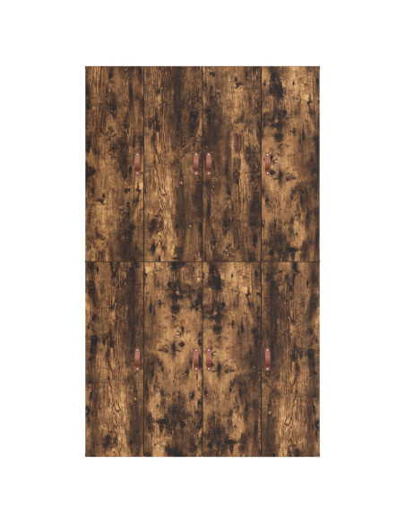 Struttura Letto con Contenitore in Rovere Affumicato 120x200 cm