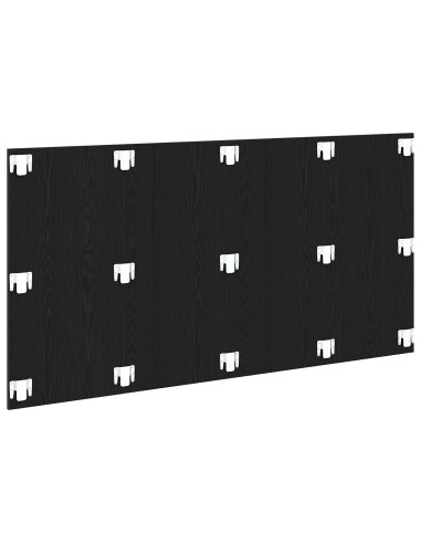 Testiera del letto con testiera Rovere Nero 160 x 1.5 x 80.5 cm