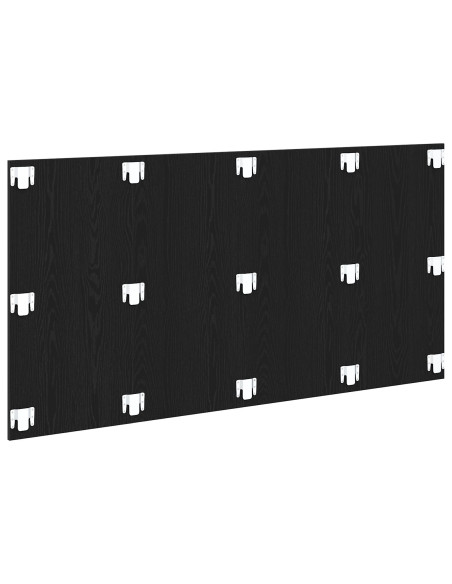 Testiera del letto con testiera Rovere Nero 160 x 1.5 x 80.5 cm