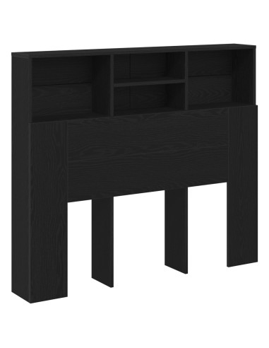 Testata del letto con testiera Rovere Nero 120 x 19 x 103,5 cm