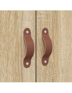 Struttura letto con contenitore Rovere Sonoma 150 x 200 cm 2