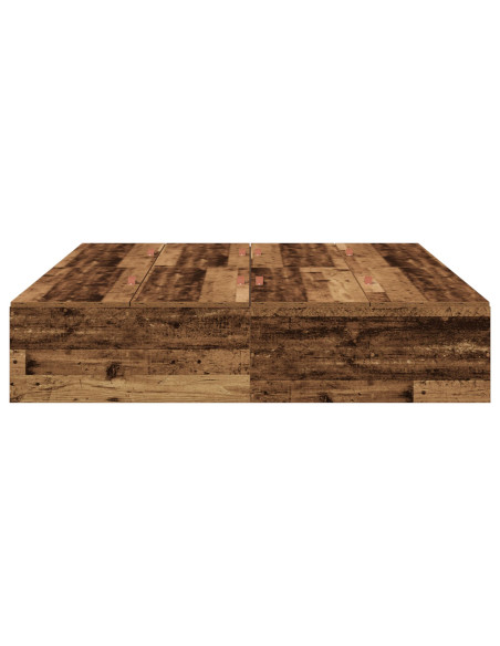 Struttura letto con contenitore Legno vecchio 150 x 200 cm