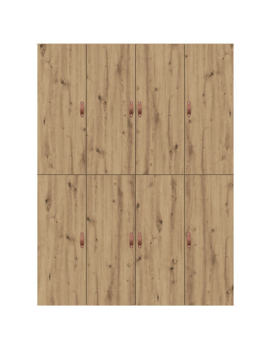 Struttura letto con contenitore Rovere artigianale 150 x 200 cm