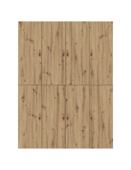 Struttura letto con contenitore Rovere artigianale 150 x 200 cm