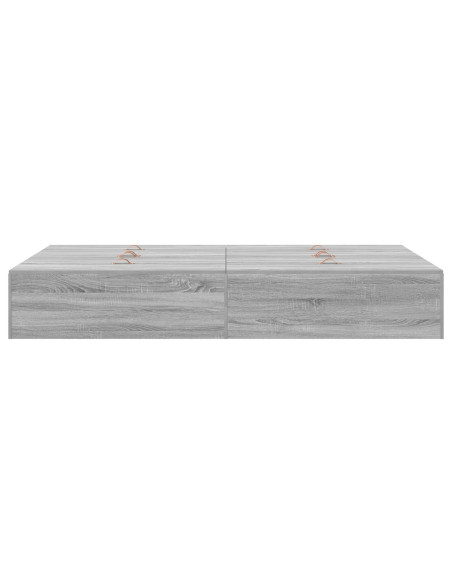 Struttura letto con contenitore  Grigia Sonoma 120x190 cm