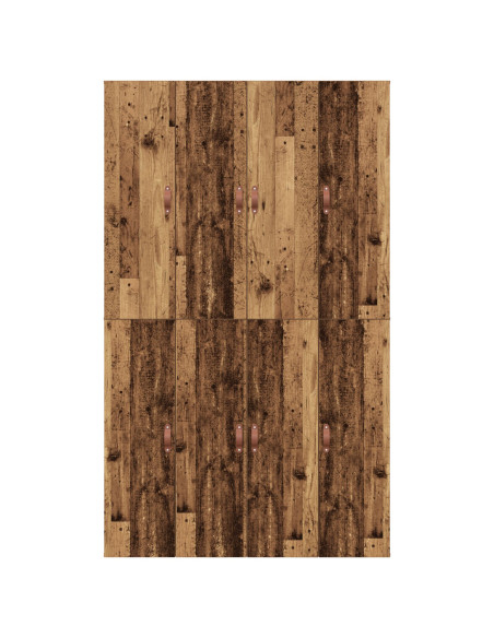 Struttura Letto con Contenitore in Legno Invecchiato 120x190 cm