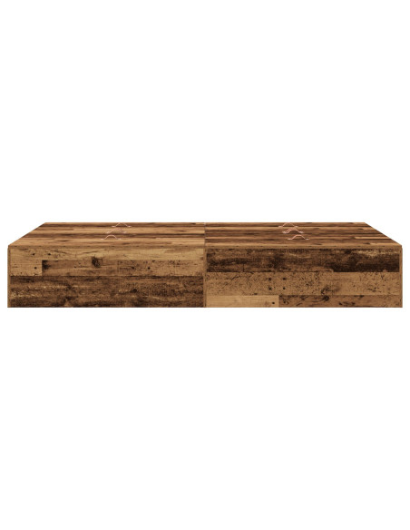 Struttura Letto con Contenitore in Legno Invecchiato 120x190 cm