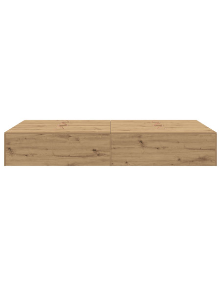 Struttura letto contenitore  in rovere artigianale 120x190 cm