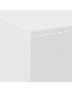 Struttura letto con contenitore Bianco 140 x 190 cm 2