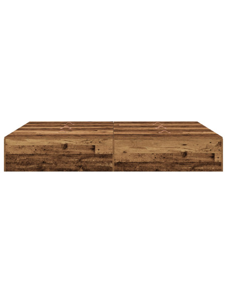 Struttura Letto con Contenitore in Legno Vecchio 135x190 cm