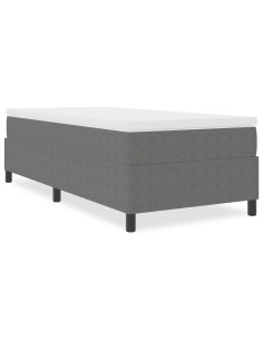 Struttura letto piattaforma Grigio chiaro 80 x 200 cm Tessuto 2