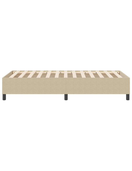 Letto Box Spring Verde Chiaro Grigio 80x200 cm Tessuto in Velluto Corduroy