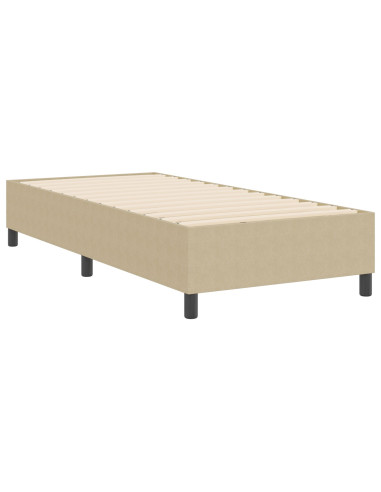 Struttura letto piattaforma Grigio Verde 90 x 200 cm Tessuto