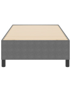 Struttura letto piattaforma Grigio chiaro 100 x 200 cm Tessuto 2