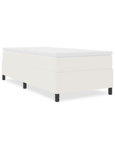 Struttura letto piattaforma Crema 100 x 200 cm Tessuto