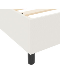 Struttura letto piattaforma Crema 120 x 190 cm Tessuto 2