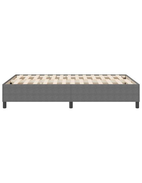 Letto a Doghe Grigio Chiaro 120x200 cm in Tessuto Corduroy