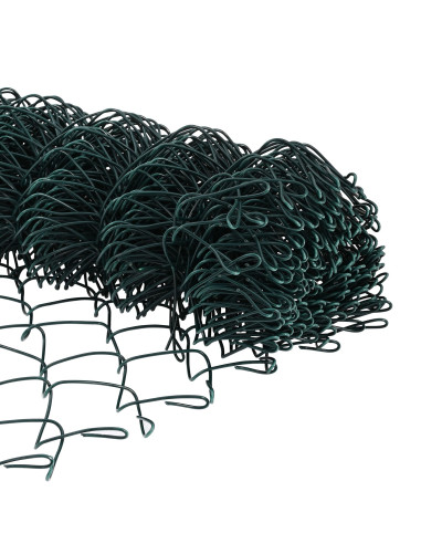 Recinzione con Posto Verde 0,6 x 25 m Acciaio e PVC