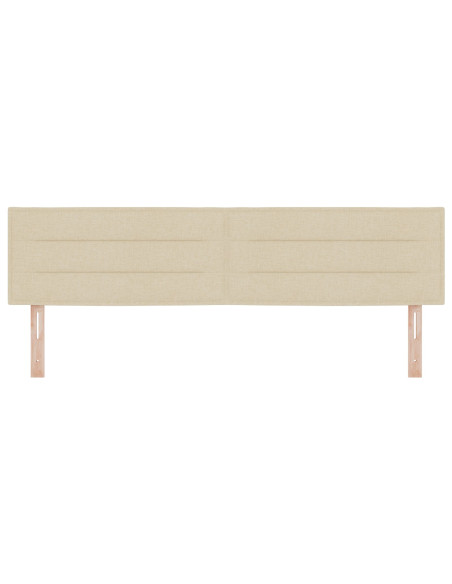 Testiera con testiera Crema 180 cm Pelle Sintetica