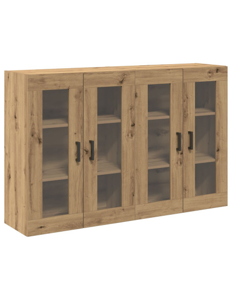 Mobile da Parete Set di 2 Rovere Artigianale Legno ingegnerizzato