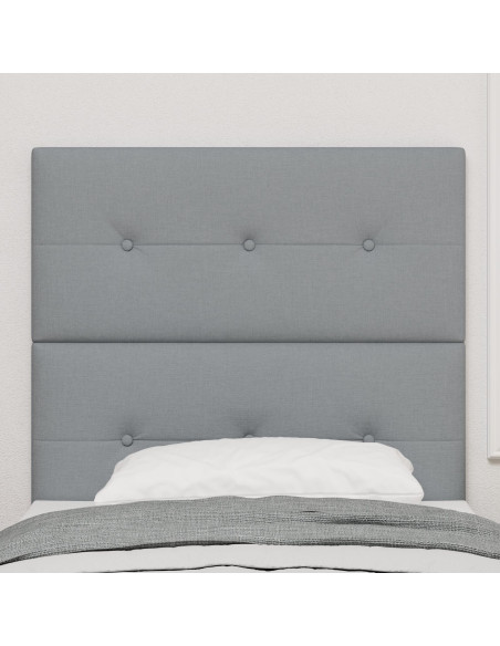 Luce per Testata Letto Grigio 100 cm Tessuto
