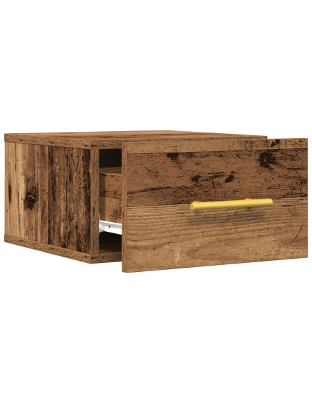Cabinet da letto a muro in legno vecchio 35x35x20 cm